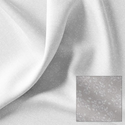 Algodón estampado OBIA Blanco / Blanco